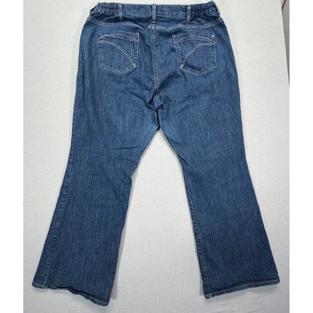 Eddie Bauer Womens Jeans Curvy Fit Dark Wash‎ Stretch Denim 20W